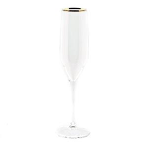 Pasabahce Champagnerglas Golden Touch Standfuß NAPA 6er Set 200ml Transparent Gold
