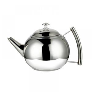 GLiving Teekanne 2L Edelstahl-Teekanne Wasserkocher mit abnehmbarem Infuser-Filter