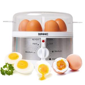Duronic Eierkocher, EB35 Eierkocher, für 1 bis 7 Eier, Härtegradeinstellung und Timer, Eier auf 2 verschiedene Arten gleichzeitig vorbereiten, Inklusive Messbecher und Eierstecher