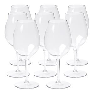 DEPA Wijnglas - 20x - transparant - onbreekbaar kunststof - 510 ml -