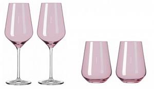 Ritzenhoff Weinglas, Glas, Pink L:0cm B:0cm H:22.5cm D:8cm Glas