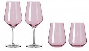 Ritzenhoff Weinglas, Glas, Pink L:0cm B:0cm H:23.6cm D:9.4cm Glas