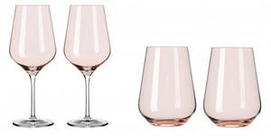 Ritzenhoff Weinglas, Glas, Rosa L:0cm B:0cm H:23.6cm D:9.4cm Glas
