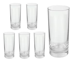 Van Well Longdrinkglas 6er Set Longdrinkglas Gala 280 ml Wasserglas Tumbler