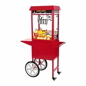 Royal Catering Popcornmachine met kar - Rood
