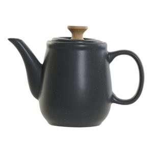 Items Kitchen Theepot Ceylon - keramiek - 1000 ml - zwart -