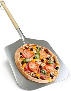 JOEJI’S KITCHEN Pizzaschieber Pizzaschaufel, Pizzaschieber für Pizzastein (31cm x 33cm, 85cm)
