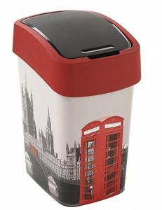 Proregal Mülleimer Abfallbehälter mit Schwing-/Klappdeckel, London,  25 Liter Fassungsve