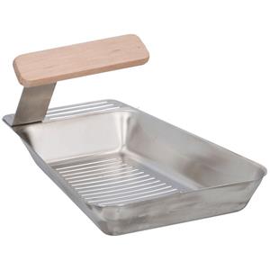 BBQ Collection 2x Barbecue pan RVS 25 x 16 cm -