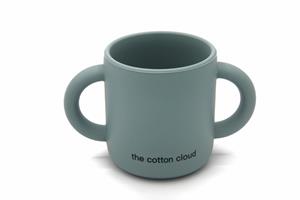 The Cotton Cloud Siliconen Beker met Handvat - Jade