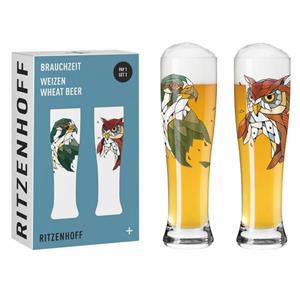 Ritzenhoff Bierglas 2er-Set Weizen Brauchzeit F23, Glas