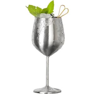 ZERYER Champagnerglas Edelstahl-Cocktailbecher -Kreativer Metallbecher für Bars, Restaurants
