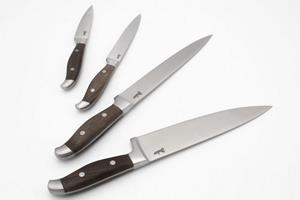 Steuber Messer-Set Premium Line (Set, 4-tlg), mit Walnussholzgriff Messer Set natur