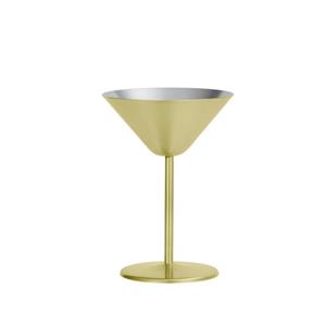 ZERYER Cocktailglas Edelstahl-Cocktailglas - Dreiecksdesign, ideal für Martini und Rotwein