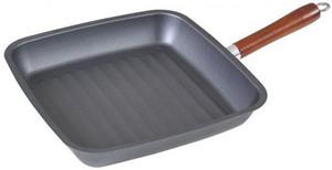 Cheffinger Grillpfanne, 29CM ANTIHAFT Steakpfanne Fischpfanne braten