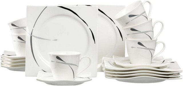 Ritzenhoff & Breker Kaffeeservice Dacapo (18-tlg), 6 Personen, Porzellan