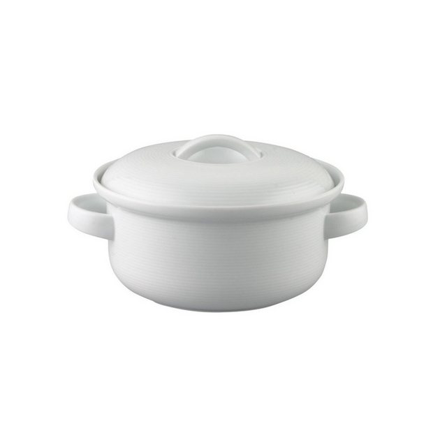 Thomas Porzellan Suppenschüssel Trend Weiß Schüssel mit Deckel, Porzellan, (1-tlg)
