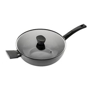 ISENVI Avon keramische wok met deksel 32 CM - Ergo greep