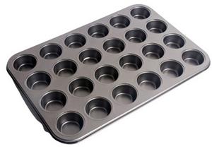 BURI Gugelhupfform Muffin Backform Muffinblech Kuchenform Backblech Cupcake für 24 Muffin, (24-tlg)