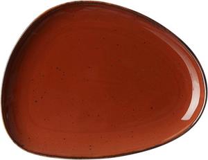 Ritzenhoff & Breker Speiseteller Speiseteller Teller Taste Porzellan marron 25,5 x 19,5 x 2 cm