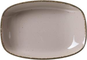 Ritzenhoff & Breker Speiseteller Suppenteller Teller Casa Porzellan grau 23,5 x 16 x 4 cm