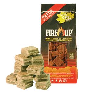 Fire up Fire-up Barbecue aanmaakblokjes - 144x - bruin - reukloos - niet giftig - BBQ -