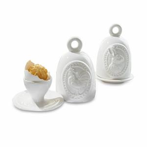 Mirabeau Geschirr-Set Eierbecher 2er Set Celestyn weiß, Polyresin