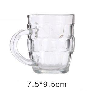 SHOME Bierglas Klassisches Transparentes Ananasglas,Mit praktischem Griff, Glas, Erhältlich in 300/500 ML Kapazitäten