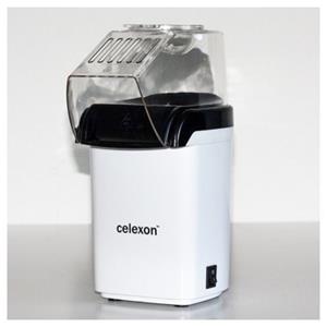 Celexon Popcornmaschine CinePop CP150, 13x19x29 cm, 1200 Watt, Füllmenge 50g, Weiß / Schwarz