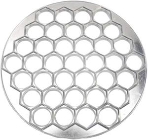 ZanMax Teigwerkzeug Knödelform aus Aluminium mit 37 Löchern für Ravioli
