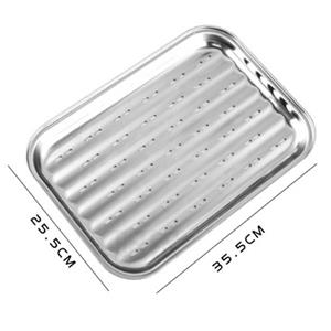 Einemgeld Grillpfanne Aluminium-Grillpfannen, für Ofen, Tablett zum Kochen und Backen.