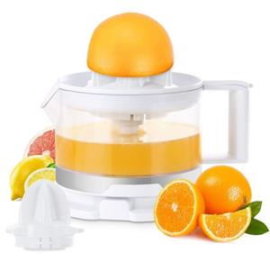 HOMELUX Zitruspresse elektrisch 500ml Entsafter mit 2 Kegel Saftpresse Orangenpresse, 45,00 W, einstellbares Fruchtfleisch Hohe Entsaftungsrate Zitronenpresse