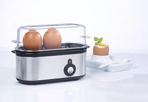 westfalia Edelstahl Eierkocher Mini für 1-3 Eier, 210 Watt
