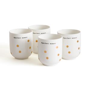 LA REDOUTE INTERIEURS Set van 4 thee tassen in porselein, Kubler