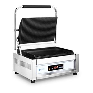 Royal Catering Contactgrill - 2,200 W -  - grote plaat - gegolfd