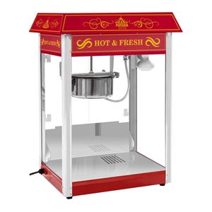 Royal Catering Popcornmaschine Retro Popcornmaschine Popcornmaker Popcornautomat 1600 W 5 kg/h rot