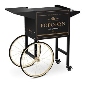 Royal Catering Popcornmaschine Popcornwagen Wagen für Popcornmaschine Popcorntrolley 2 Bremsen