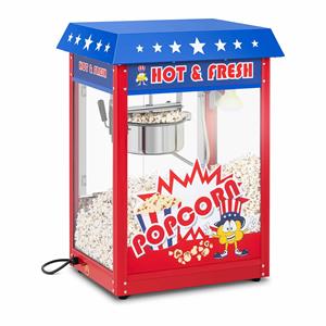 royalcatering Popcornmaschine Popcornmaker Popcornautomat 1600W 5kg/h usa Design - Weiß