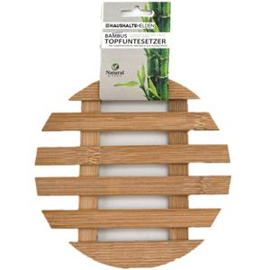 Haushaltshelden Pannenonderzetter - rond - D17 cm - bamboe hout -