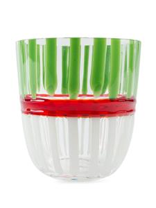 Carlo Moretti glas met strepen - Groen