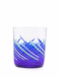 Carlo Moretti Gestreept glas - Blauw