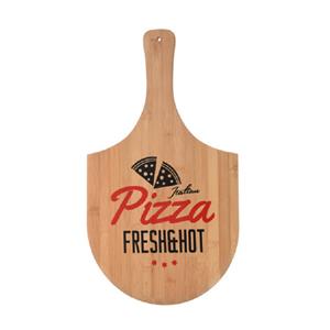 Pizza bord/snijplank met handvat fresh & hot 53 cm van hout -