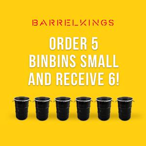 Barrelkings Check Deal: 5 BinBins Small + 1 gratis