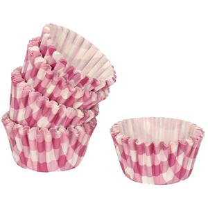 Gerim 90x Mini muffin en cupcake vormpjes paars papier 4 x 4 x 2 cm -