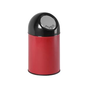 Push-vuilnisbak, inhoud 30 l, verzinkte binnenbak, rood, vanaf 2 stuks