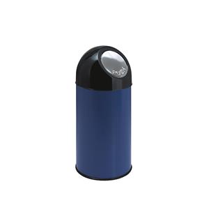 Push-vuilnisbak, inhoud 40 l, blauw, vanaf 2 stuks
