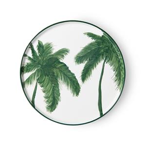 HKliving-collectie Bold & basic keramieks dinerbord palms groen porselein