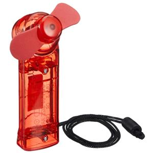 Cepewa Ventilator voor in je hand - Verkoeling in zomer - 10 cm - Rood - Klein zak formaat model -