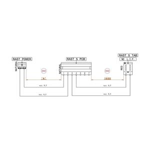 AEG kabel, koelventilator, thermische voeler, PCB,J16,1020+1690mm 140035047038