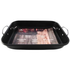 Zwarte ovenbraadpan/braadslede x 29 cm RVS -